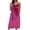 Hot Pink, variant on 2026 Women's Velvet Dresses Spaghetti Straps V Neck Sleeveless Club Party Pleated Swing Skater Dress
