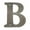 Antique Nickel, variant on RL4B-10B 4" Residential Letter B; Oil Rubbed Bronze Finish