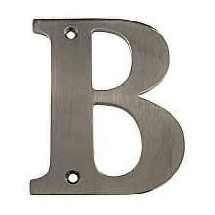 Deltana Rl4b 4" Solid Brass Traditional House Letter B - Nickel