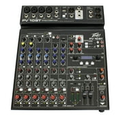 Peavey PV 10BT PV10BT Pro Audio Mixer With 4 Mic In, Bluetooth, USB, Compressor