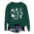thumbnail image 1 of WEAIXIMIUNG Sweatshirts à Col Rond pour Femmes Pull à Capuche Imprimé Lettre pour Automne et Hiver, 1 of 3