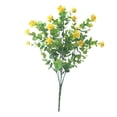 thumbnail image 4 of Guirnalda artificial de eucalipto, rosas, follaje y hojas de eucalipto para el hogar Amarillo, 4 of 9
