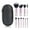 10 pink and black ba, variant on ELegant Makeup Brush Set 10pcs Professional Cosmetic Tools Multifunctional With Carrying Pouch For Beauty Enthusiasts