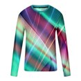 thumbnail image 4 of jsaierl Mens Shirts Long Sleeve 3D Optical Illusion Graphic Tee Big & Tall Casual Crew Neck Tops Slim Fit Muscle T Shirts, 4 of 5