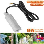 12V Submersible Water Pump with 16.4ft Max Lift 1000L/H Flow Rate, iMounTEK Multifunctional Pump for Garden Sprinklers Lawn Shower Tour Vehicles