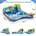 thumbnail image 6 of Ktaxon 11-in-1 Inflatable Bounce House with Water Slide, Kiosk Theme Water Park for Kids Backyard, 750W Blower Included, 6 of 13