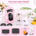 thumbnail image 2 of Adnoom 3-in-1 Cap Heat Press Machine, Hat Heat Press with 3pcs Replaceable Heating Pads, Automatic Release & Press, DIY Sublimation press for Caps T-Shirts Bags, Pink, 2 of 7