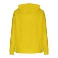 thumbnail image 5 of GuzomFashion Womens Yellow Oversized Plush Hoodie 100% Polyester - Soft Warm, Kangaroo Pocket, White Drawstrings, Relaxed Cuffs for Cooler Days & Daily Wear, Sizes S-XXL,Size L, 5 of 5