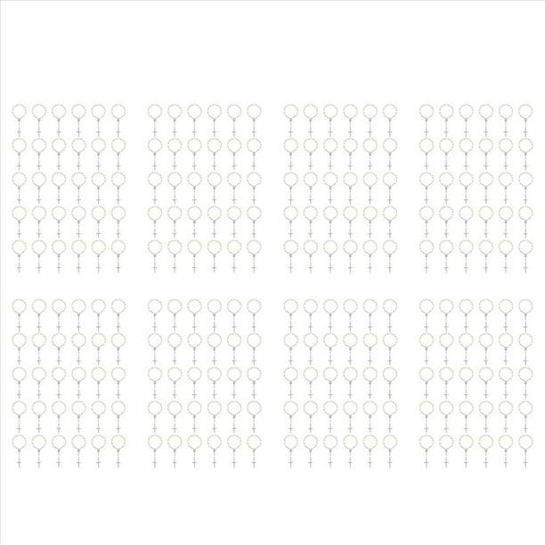 240 Piezas Cuentas de Rosario de Bautismo, Rosarios de Bautismo de Dedo, Perlas de ImitacióN para Favores de Bautismo, Favores de Bautizo, Favores de ComunióN