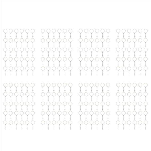 240 Piezas Cuentas de Rosario de Bautismo, Rosarios de Bautismo de Dedo, Perlas de ImitacióN para Favores de Bautismo, Favores de Bautizo, Favores de ComunióN