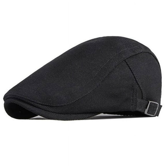 SikaFu Berets Summer Mesh Cap Men Women Adjustable Ivy Newsboy Flat Cap Male Female Breathable Beret Hat Retro Artist Beret Cap