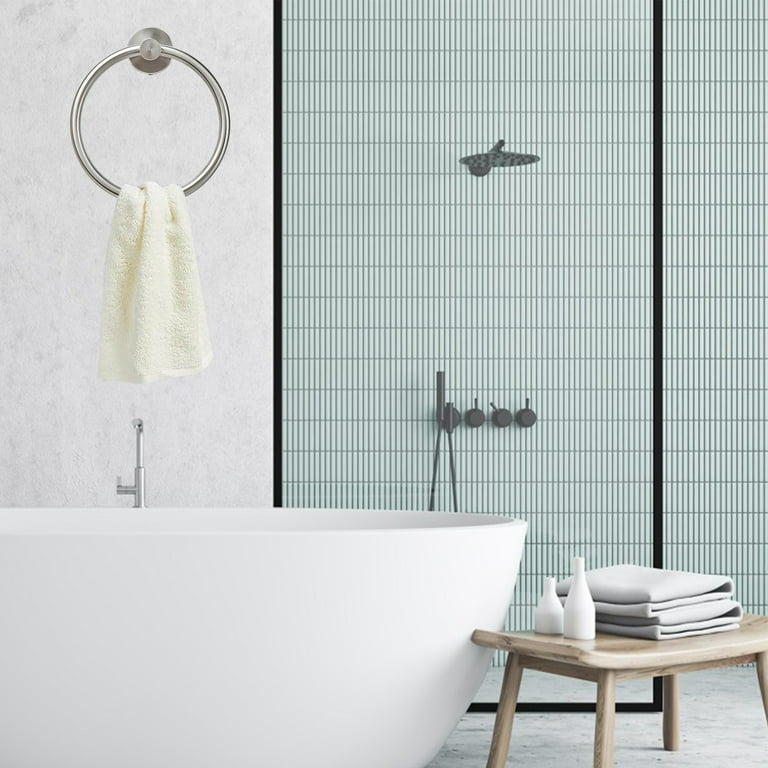 vnanda Bathroom Towel Holder Towel Ring Stainless Steel Modern Minimalist Heavy Duty Metal Round Hand Towel Bath Shower Washcloth Holder Rack for Bathroom Walmart