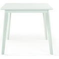 thumbnail image 5 of Yumiko Solid Wood Square Dining Table Kitchen Modern, White Color, 5 of 8