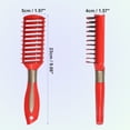 thumbnail image 2 of Unique Bargains 1 Pcs Hair Brush Detangling Brush for Women Men Hair Brush for Straight Curly Red Plastic, 2 of 7