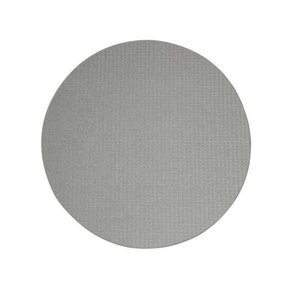Furnish My Place Framed Rug - 5 ft., Round, Grey, Designer Accent Rug for Hallways, Living Rooms, Bedrooms