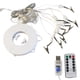 thumbnail image 1 of Luces solares para sombrilla de patio ZJT250127640 | Guirnalda de luces LED blanco cálido de 8 modos con control remoto | Recargable por energía solar y USB | Lámpara impermeable con clip par, 1 of 2