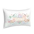 thumbnail image 2 of YFYANG Super Soft Rectangular Plush Cushion Cover (Without Pillow Insert), Spring Flower Bike Comfort and Non-Pilling Hidden Zip Bedroom Sofa Pillowcases, 20"x30", 2 of 9