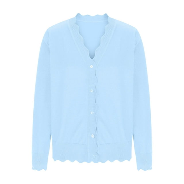 Erwazi Cardigans pour Femmes Automne Tendance à Boutons, Ouvert à l'Avant, Cardigans Légers