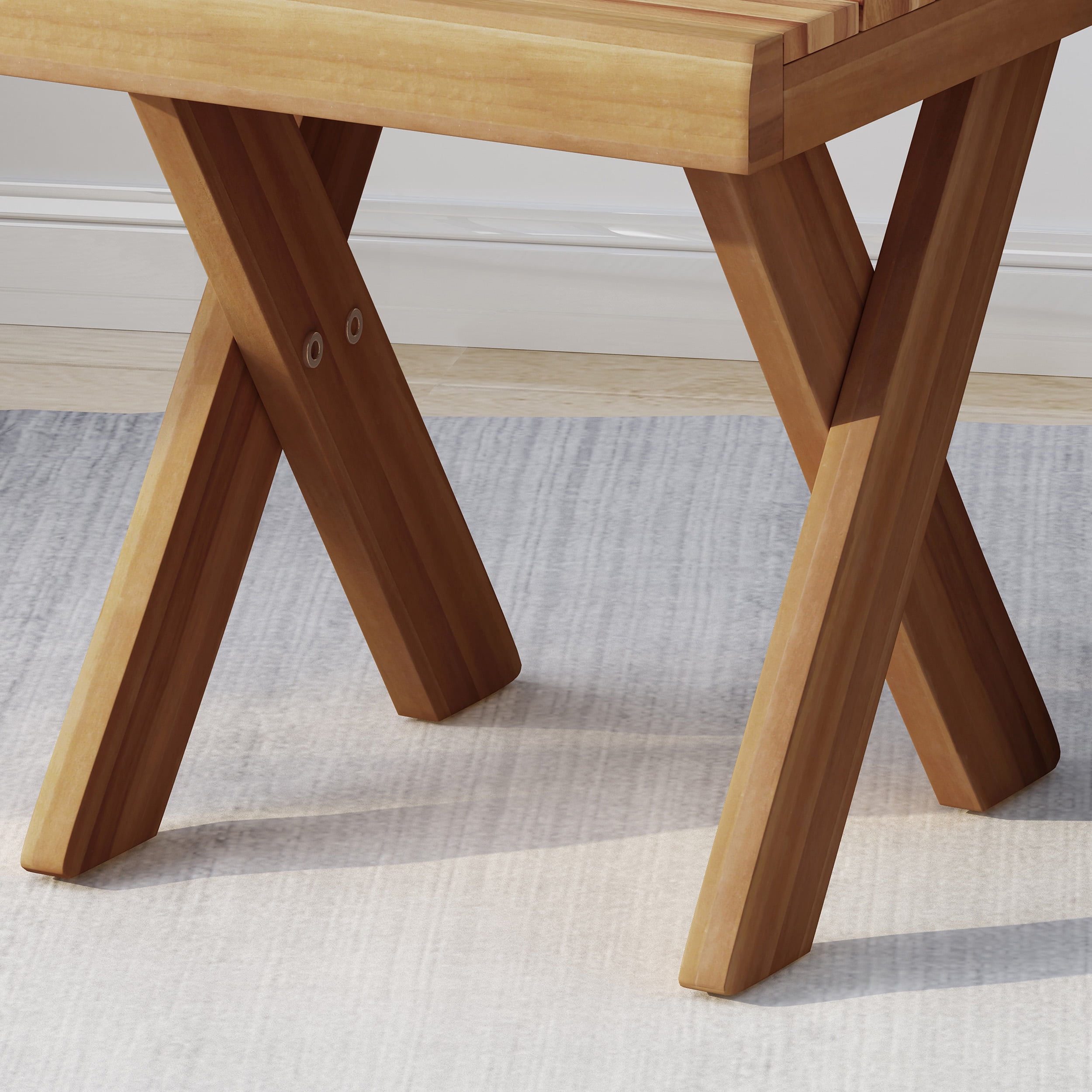 Noble House Acacia Wood Side Table, Teak