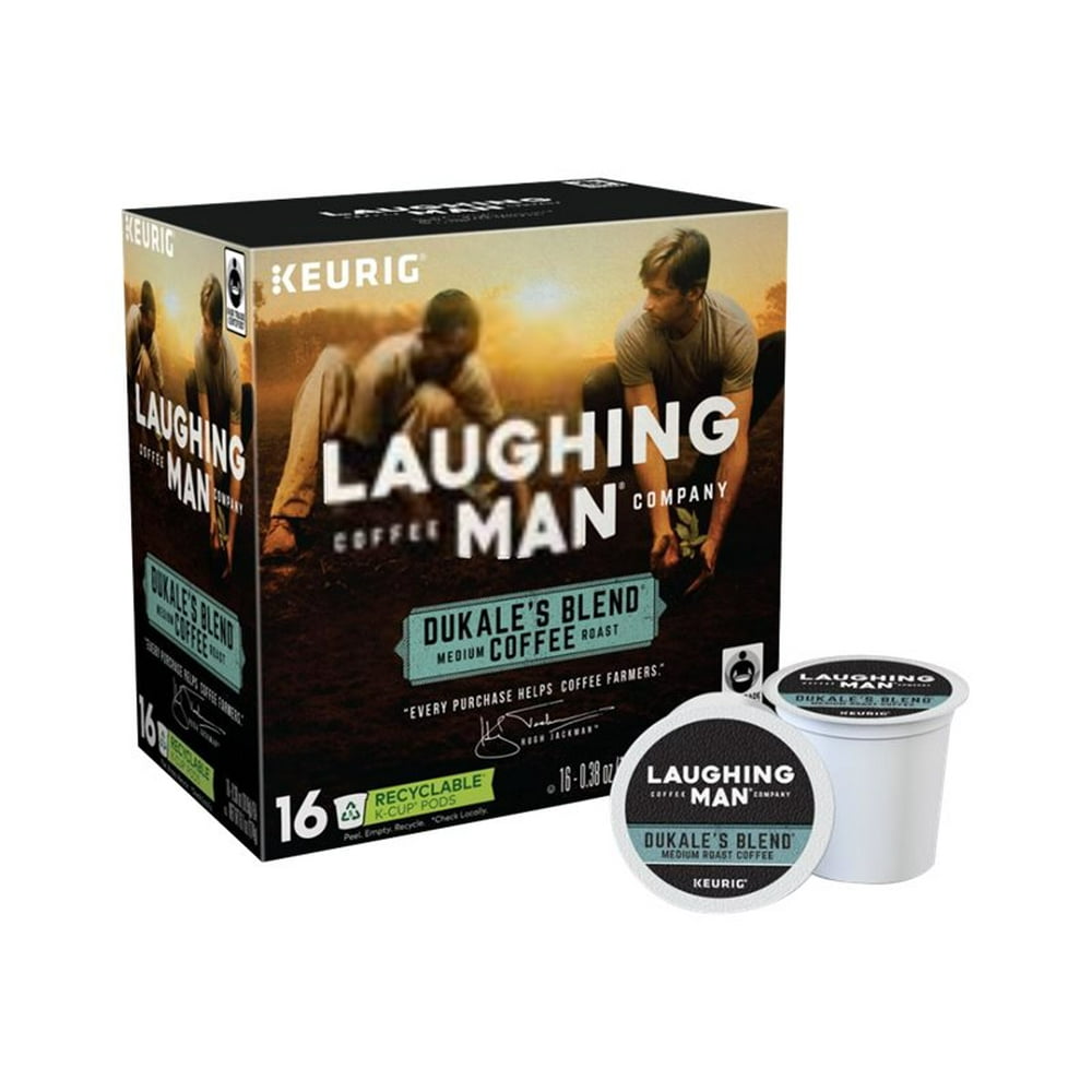 Laughing Man Dukale's Blend KCup Coffee Pods, Medium Roast, 16 Count