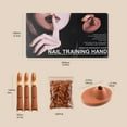 thumbnail image 3 of Articulated Practice Mannequin Hand With Detachable Fingers And Base For Nails Design Learners And Students, 3 of 8