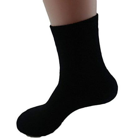 - Lian LifeStyle Women's 3 Pairs Cashmere Wool Socks Plain 8-11(Black)