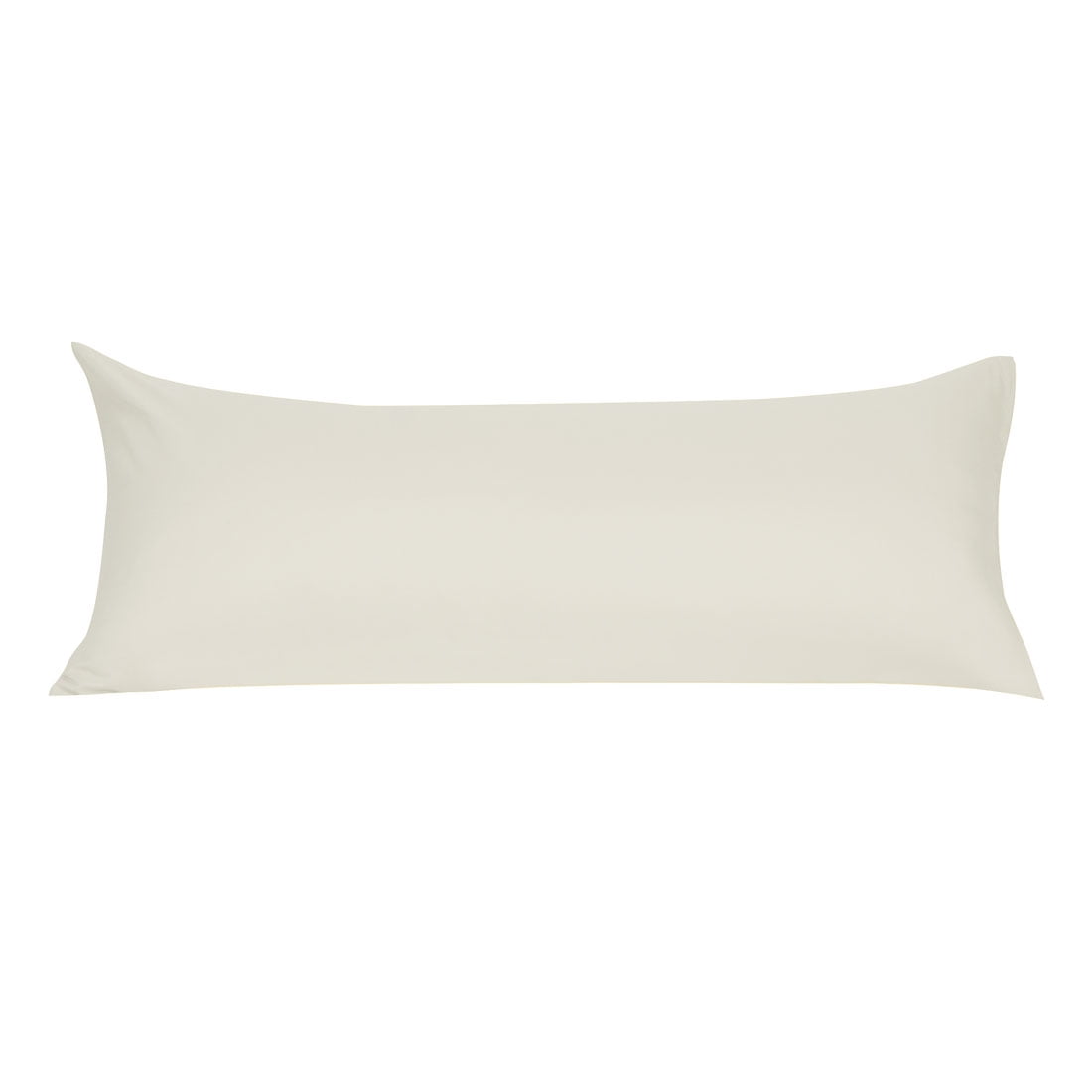 Zippered Body Pillow Case Cover Soft Microfiber Long Pillowcases Cream
