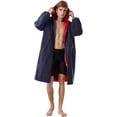 thumbnail image 2 of Adoretex Unisex Waterproof Swim Parka, Quick-dry Warm Coat Water Sports Jacket for Adults & Kids-PK005-Black/Red-YXL, 2 of 3