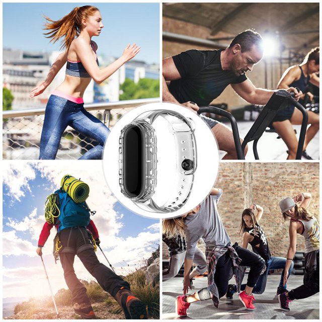 Bandas De Repuesto Compatibles Con 5 6 Y Huami Amazfit Band5 Soft Clear TPU Relojes Band