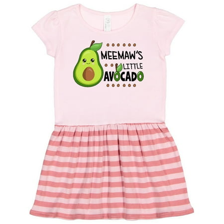 

Inktastic Meemaw s Little Avocado with Cute Baby Avocado Gift Toddler Girl Dress