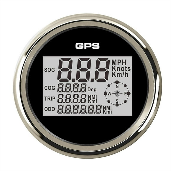 Digital 85mm GPS Speedometer Odometer Gauge With 8 Color Backlight 0-999 knots km/h mph SOG COG For Car Boat Truck Marine 9-32V