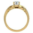 thumbnail image 4 of GIA certified Diamond Engagement Ring with Scrollwork and Twists 14K Gold 1.42 CT TW, 4 of 6