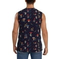thumbnail image 4 of Bingfone Mushrooms3 Pattern Men's Tank Tops Workout Sleeveless Tee Shirts Running Beach Tanks for Men-X-Large, 4 of 8