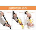 thumbnail image 6 of Self-Wringing Microfiber Twist Mop with Extra Refill, 57" Long Handle Floor Mop for Hardwood and Tile Cleaning, Easy Wringing Commercial and Household Use, 1 Handle & 2 Mop Heads, 6 of 9