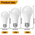 thumbnail image 2 of Gostoto E27 Smart LED Three-color bulb Screw Energy Saving Lamp Bulb High Power Light Source Household Ultra-Bright LED Light, 2 of 7