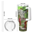thumbnail image 5 of Lsque Pikmin Pattern 40 OZ Ice Bully Cup with Handle and Straw, Double Wall Stainless Steel Tumbler Travel Coffee Cup with Lid for Christmas Present, 5 of 8