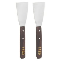 Uxcell 2 Pieces No.6211 Painting Palette Knife Stainless Steel Flat Spatula Paint Pallet Knife Scraper