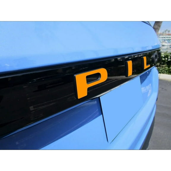 Infinite SPLY Rear Tailgate Hatch Letters Compatible with 2023-2024  Honda Pilot 1/16" ABS Plastic with Adhesive- Blue