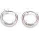 thumbnail image 1 of 2 pares de aros de acero inoxidable 304 para hacer joyas, aretes de aro de color acero inoxidable, 1 of 3
