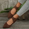 thumbnail image 6 of Willtoo Ballet Flats for Women Elastic Crisscross Strap Mary Jane Flat Slip On Casual Ballerina Walking Flats Dress Shoes for Woman Comfortable Cute Loafer Shoes, 6 of 6