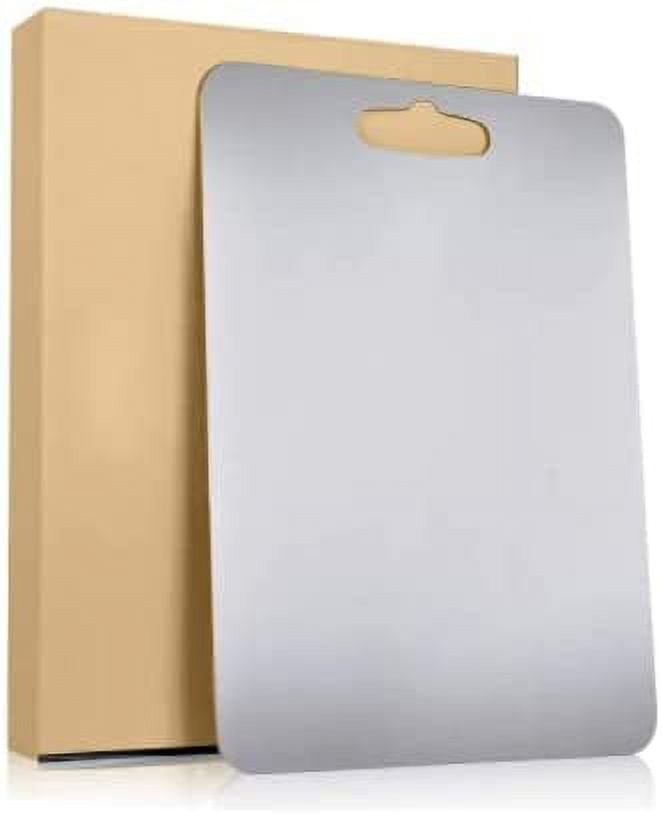 Premium Stainless Steel Chopping Board for Kitchen, Metal Cutting Board for Fruits/Vegetable/Bread/Meat, Heavy Duty (Approx. 31 cm x 21 cm),Pack of 1