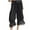 A-Black, variant on Wyobmus Women Lace Trim Long Bloomers Elastic Mid Rise Ruffle Pantaloons Cropped Pajama Bottoms Under Dress Slips Pants A-Pink
