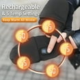 thumbnail image 6 of DAMAI Flip Top Design Rechargeable Electric Heated Gloves for Men & Women, Full & Half Hand Heating & Fingerless Option, Perfect for Cold Weather Work, Cycling, Skiing & Outdoor Snow, 6 of 8