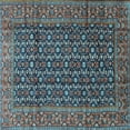 thumbnail image 1 of Ahgly Company Indoor Square Persian Light Blue Traditional Area Rugs, 6' Square, 1 of 4