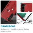 thumbnail image 5 of for Samsung Galaxy S23 Case Wallet with Slide Credit Card Holder, Flip Premium PU Leather Hidden Kickstand Classic Retro Heavy Duty Protective Cover for Samsung Galaxy S23,Red, 5 of 6