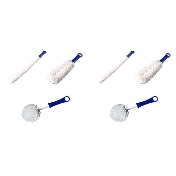 6 Pieces Wine Decanter Cleaning Brush,Flexible Wine for Goblets/Champagne /Cups/Glasses