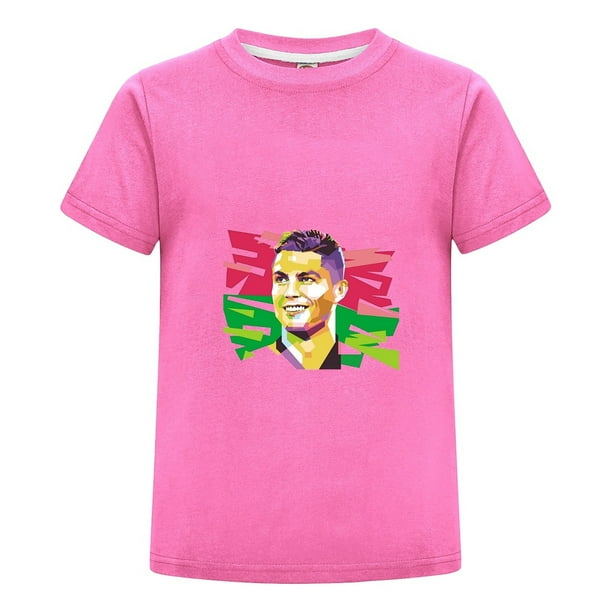 Playera Niño Futbol CR7 | Diseño con Celebración y Dorsal 7