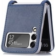 thumbnail image 5 of Case for Galaxy Z Flip 4 5G 5G,  Galaxy Z Flip 4 5G Wallet PU Leather Case with Card Holder, Shockproof Full-Body Protective Cover Phone Case for Galaxy Z Flip 4 5G 2022, Blue, 5 of 13