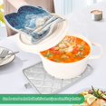 thumbnail image 4 of 2 Pack Pot Holders for Kitchen Heat Resistant Hot Pads Sets for Cooking Baking Winter Fairyland Scene, 4 of 7