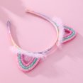 thumbnail image 5 of UJNDER Women's Colorful Sequin Lace Cat Ear Sparkly Festival Headband for Girls Girl Headbands,Pink,One Size, 5 of 8